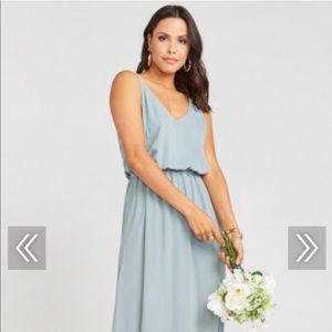 Show Me Your Mumu Kendall Maxi - Silver Sage Crisp